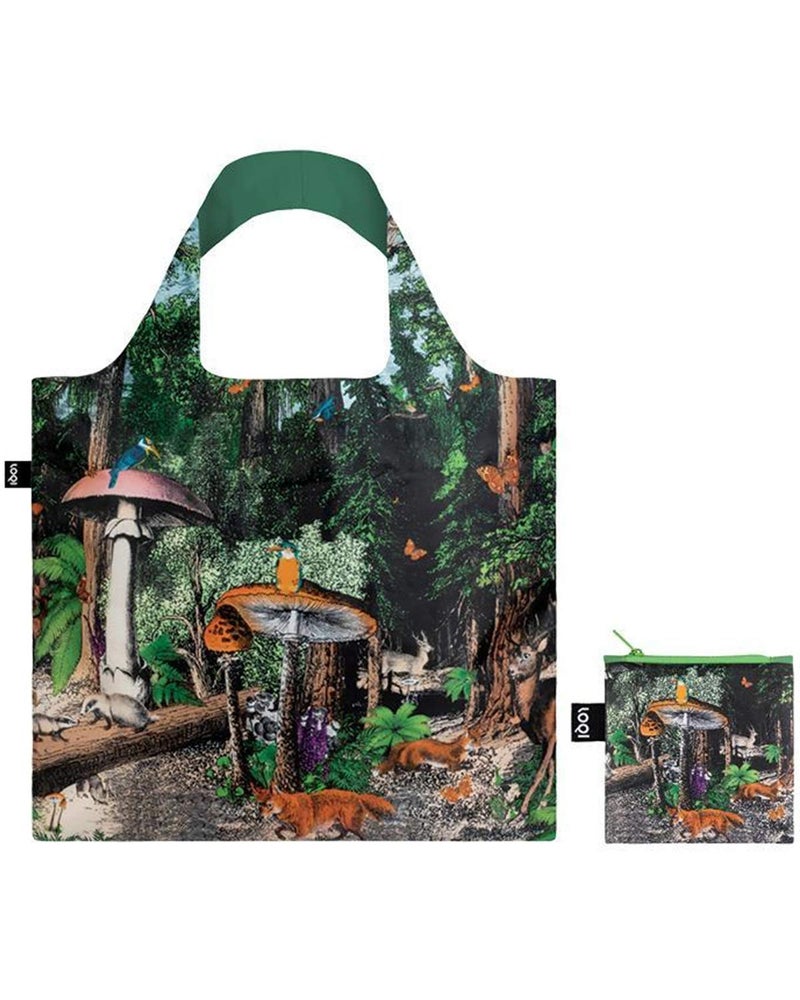 LOQI Artist Kristjana S Williams Interiors Black Forest Reusable Shopping Bag - Image 2